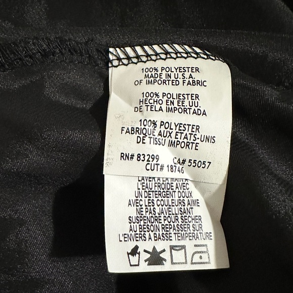 BEBE: LBD Satin Bodycon Cowl Neck Slip Dress - Picture 7 of 15